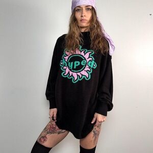 H&M‎ Oversized Black Hyped Sweater - Size Small